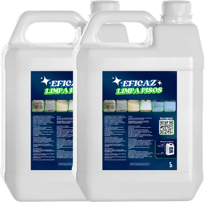 Kit com 2 galões de Eficaz Limpa Pisos 5L